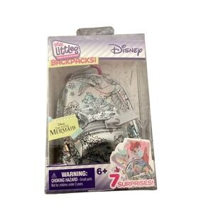 Disney Real Littles The Little Mermaid Ariel Micro Backpack 7 Surprises New